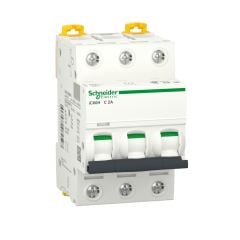A9F84302 | Schneider Otomatik Sigorta - 2 Amper, 3 Kutup , 10kA, C Eğrisi
