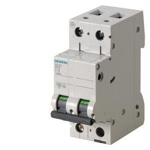5SL6216-7 | Siemens Otomatik Sigorta - 16 Amper, 2 Kutup, 6kA, C Eğrisi