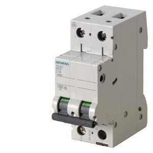 5SL6220-7 | Siemens Otomatik Sigorta - 20 Amper, 2 Kutup, 6kA, C Eğrisi
