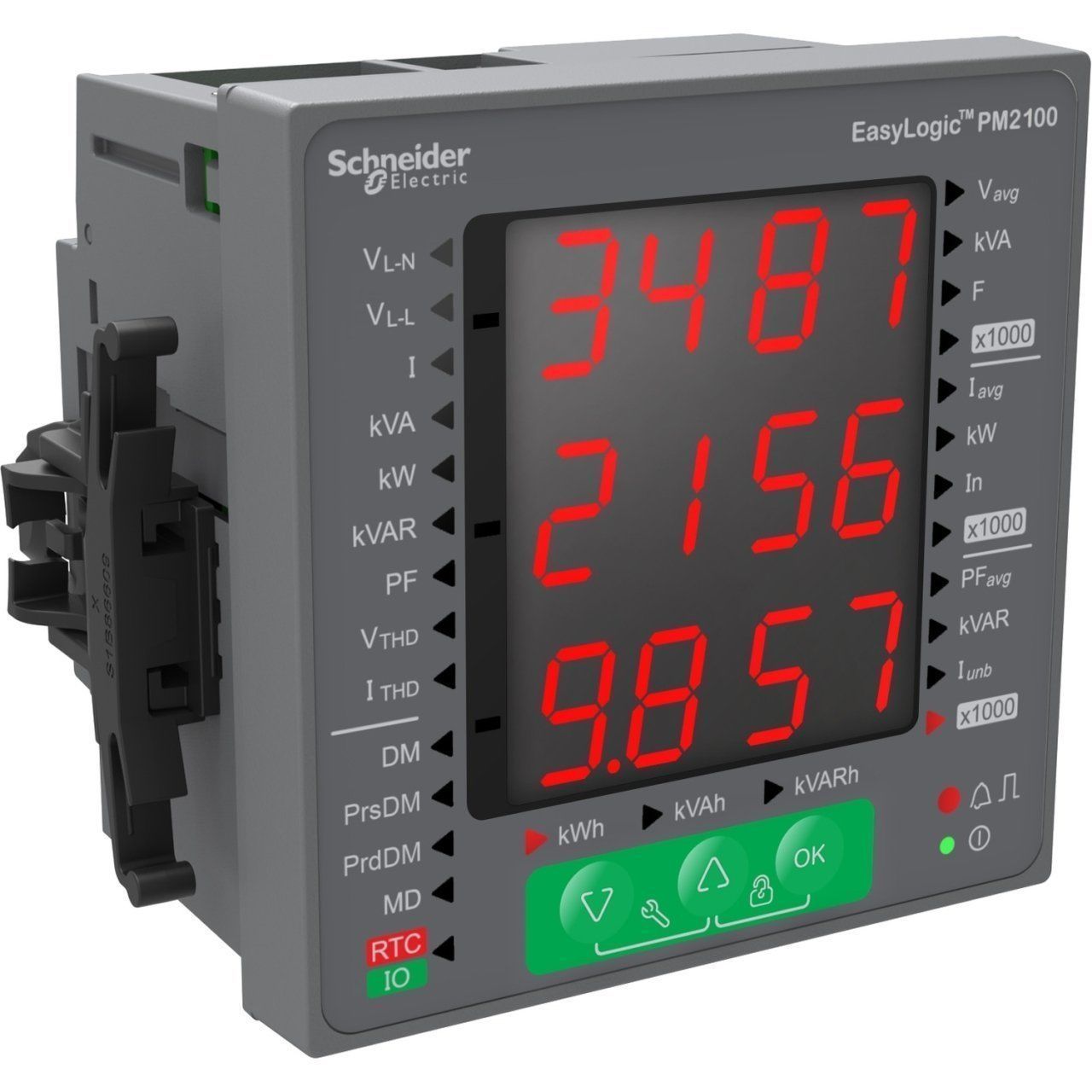 METSEPM2110 | Schneider Enerji Analizörü - EasyLogic PM2110, Power & Energy meter, Total Harmonic, LED display, Pulse, class 1