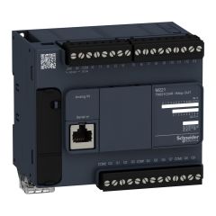 TM221C24R | Schneider Modicon M221 24 giriş/çıkış Kontrolör - 14 Dijital Giriş, 10 Röle Çıkışı - TM221C24R