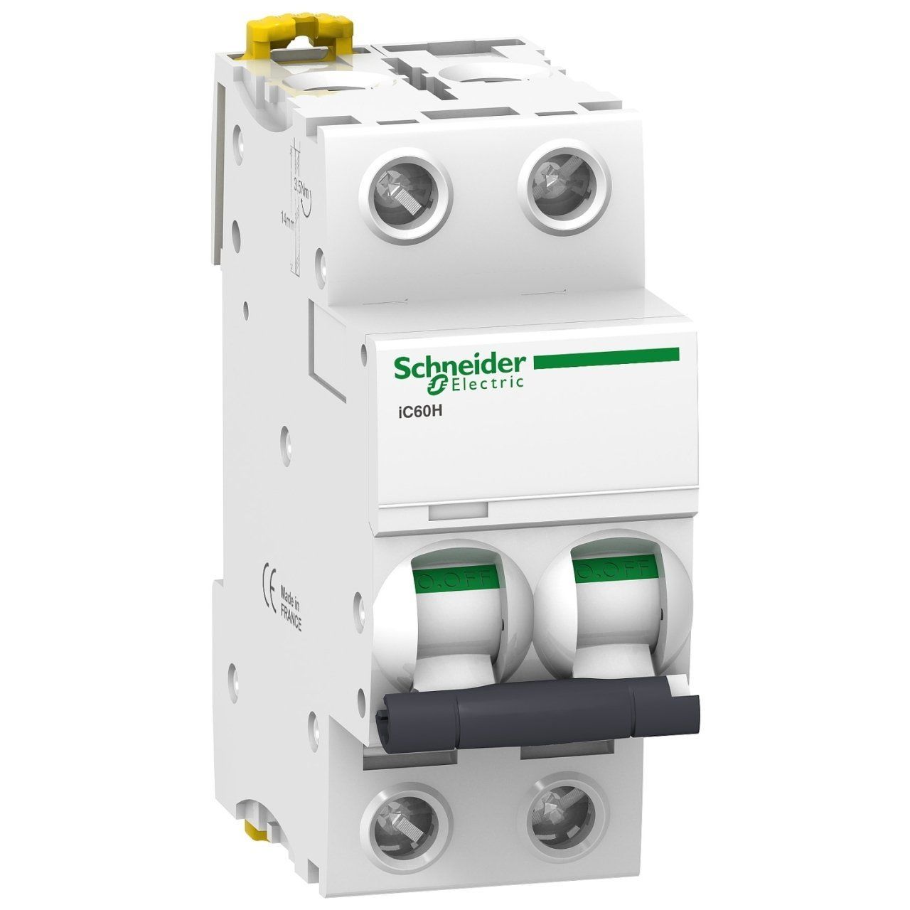 A9F84270 | Schneider Otomatik Sigorta - 0,5 Amper, 2 Kutup, 10kA, C Eğrisi