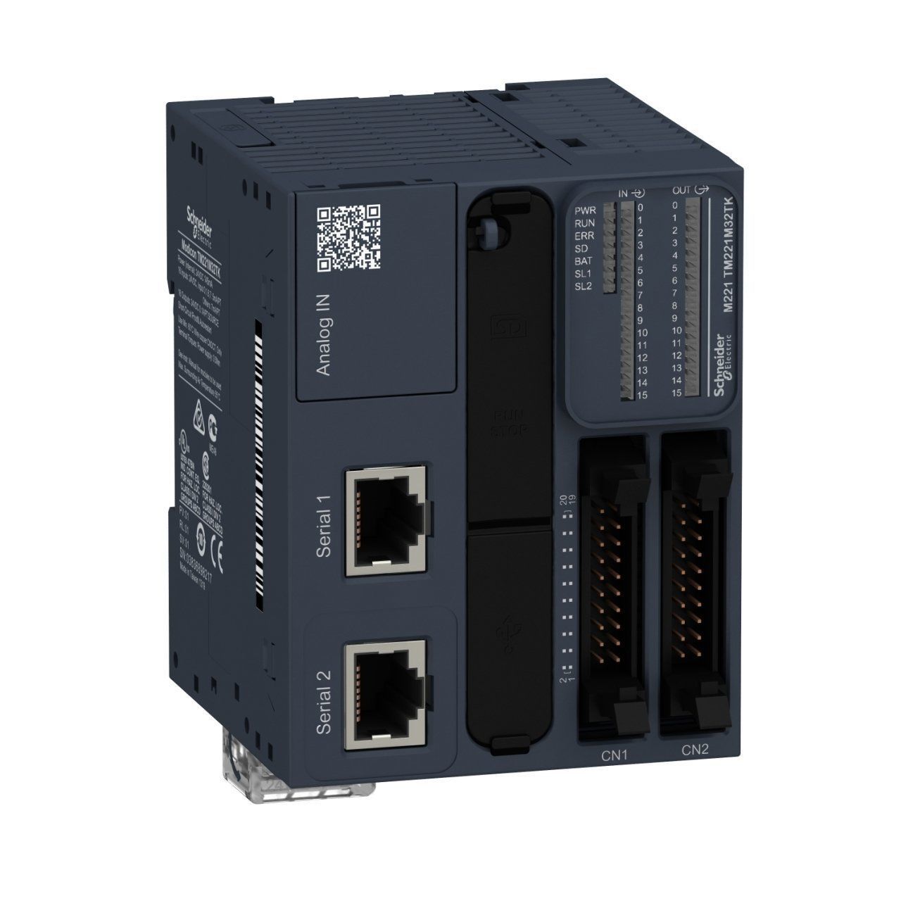 TM221M32TK | Schneider Modicon M221 32 giriş/çıkış Kontrolör - 16 Dijital Giriş, 16 Dijital Çıkış - TM221M32TK