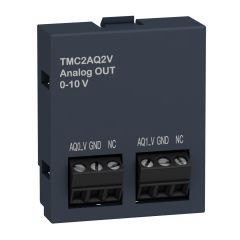 TMC2AQ2V | Schneider Modicon M221 2 çıkış Kartuş Genişletme Modülü - 2 Analog Çıkışı (0-10 V) - TMC2AQ2V