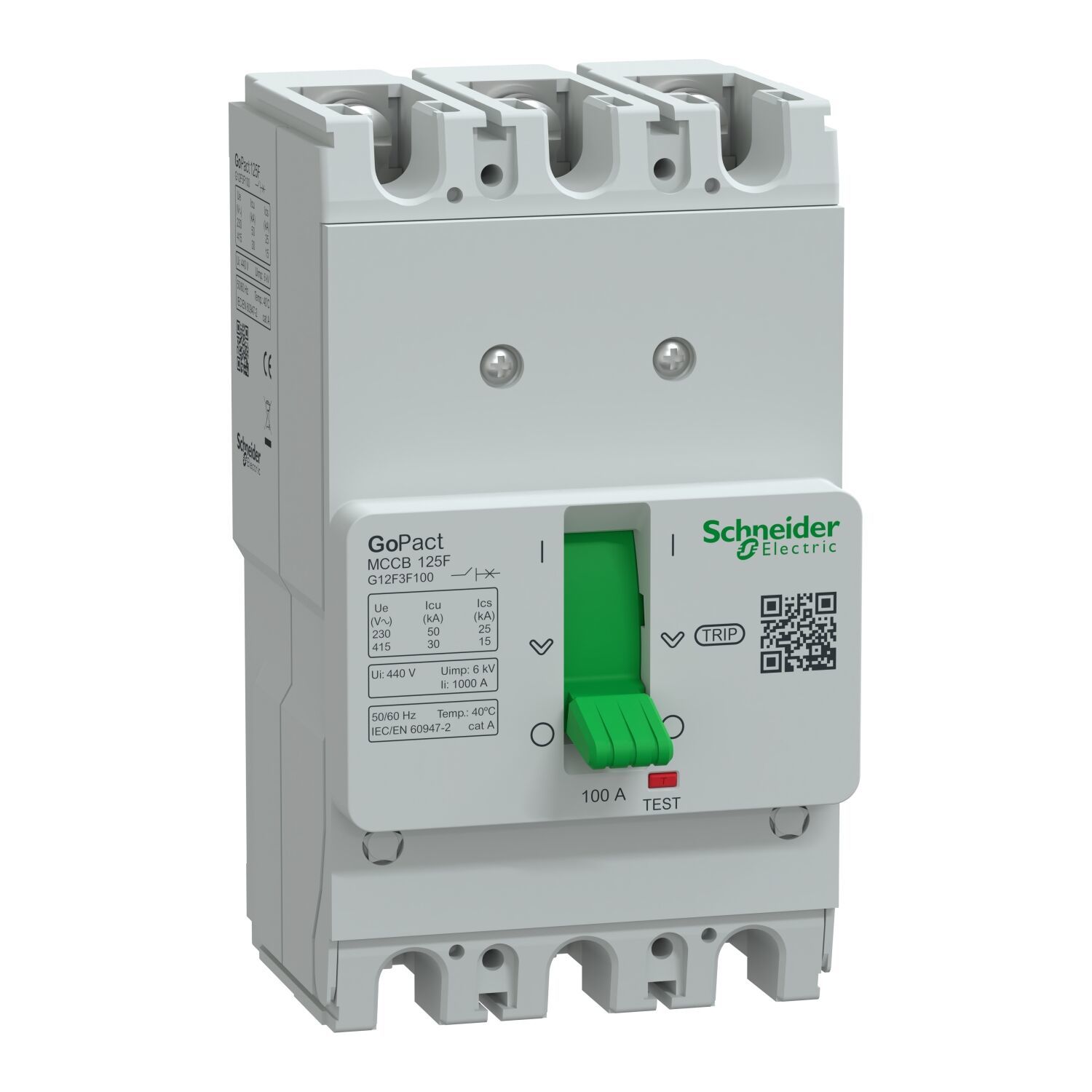 G12F3F100 | Schneider GOMCCB 125F 3P3D 100A Sabit