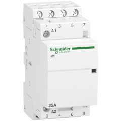 A9C20834 | Schneider iCT Sessiz Kontaktörler, 25A 4NO 220-240 VAC