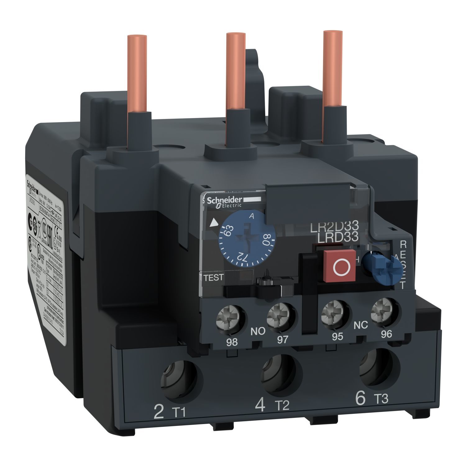 LRD3363 | Schneider TeSys LRD Serisi 63-80A Termal Aşırı Yük Rölesi - Sınıf 10