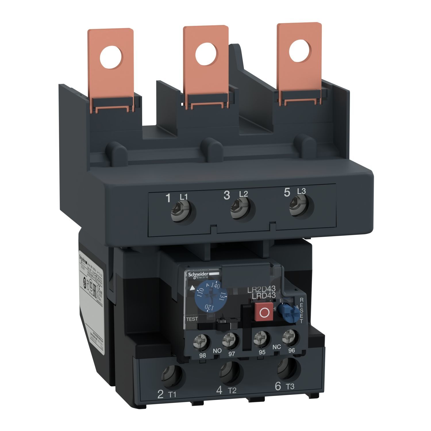LRD4369 | Schneider LRD4369 ürün görseli Schneider Electric  TeSys D termal aşırı yük röleleri - 110...140 A - sınıf 10A