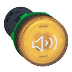 XB5KS2M8 | Schneider 90 db ışıklı buzzer 230V AC/DC Sarı