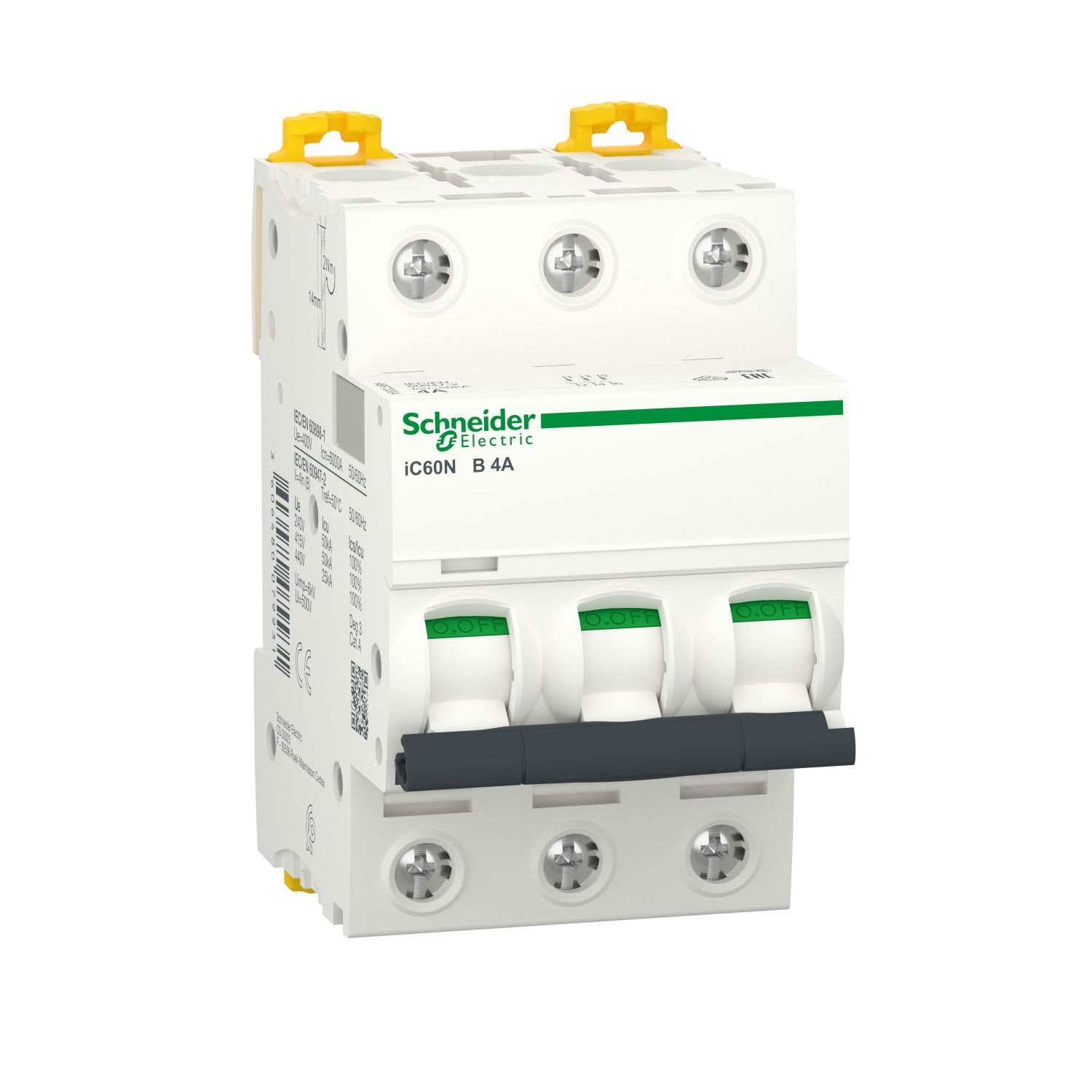 A9F73304 | Schneider Otomatik Sigorta - 4 Amper, 3 Kutup , 6kA, B Eğrisi