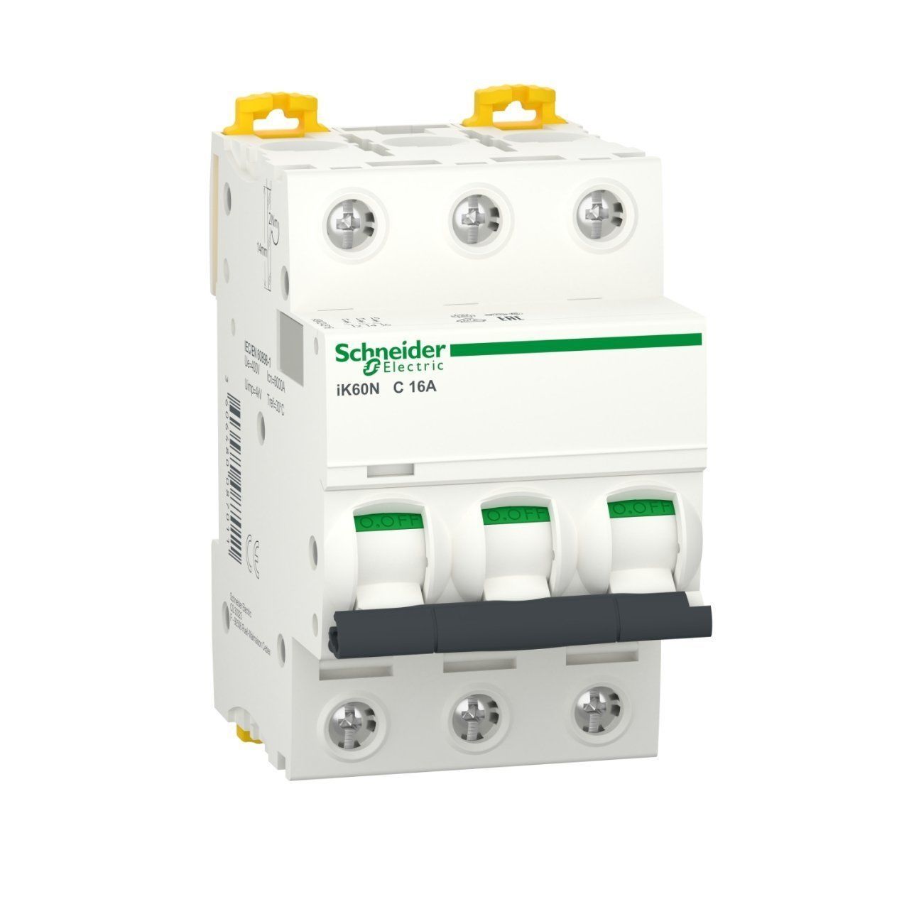 A9K24316 | Schneider Otomatik Sigorta - 16 Amper, 3 Kutup , 6kA, C Eğrisi