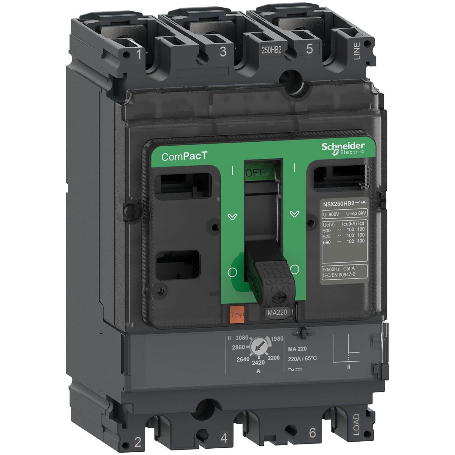 C10F3MA100 | Schneider NSX100F  MA100 36kA