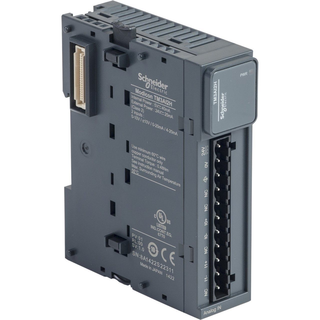 TM3AI2H | Schneider Modicon TM3 2 analog giriş Genişleme Modülü - (4-20 mA, 0-20 mA, 0-10V) - TM3AI2H
