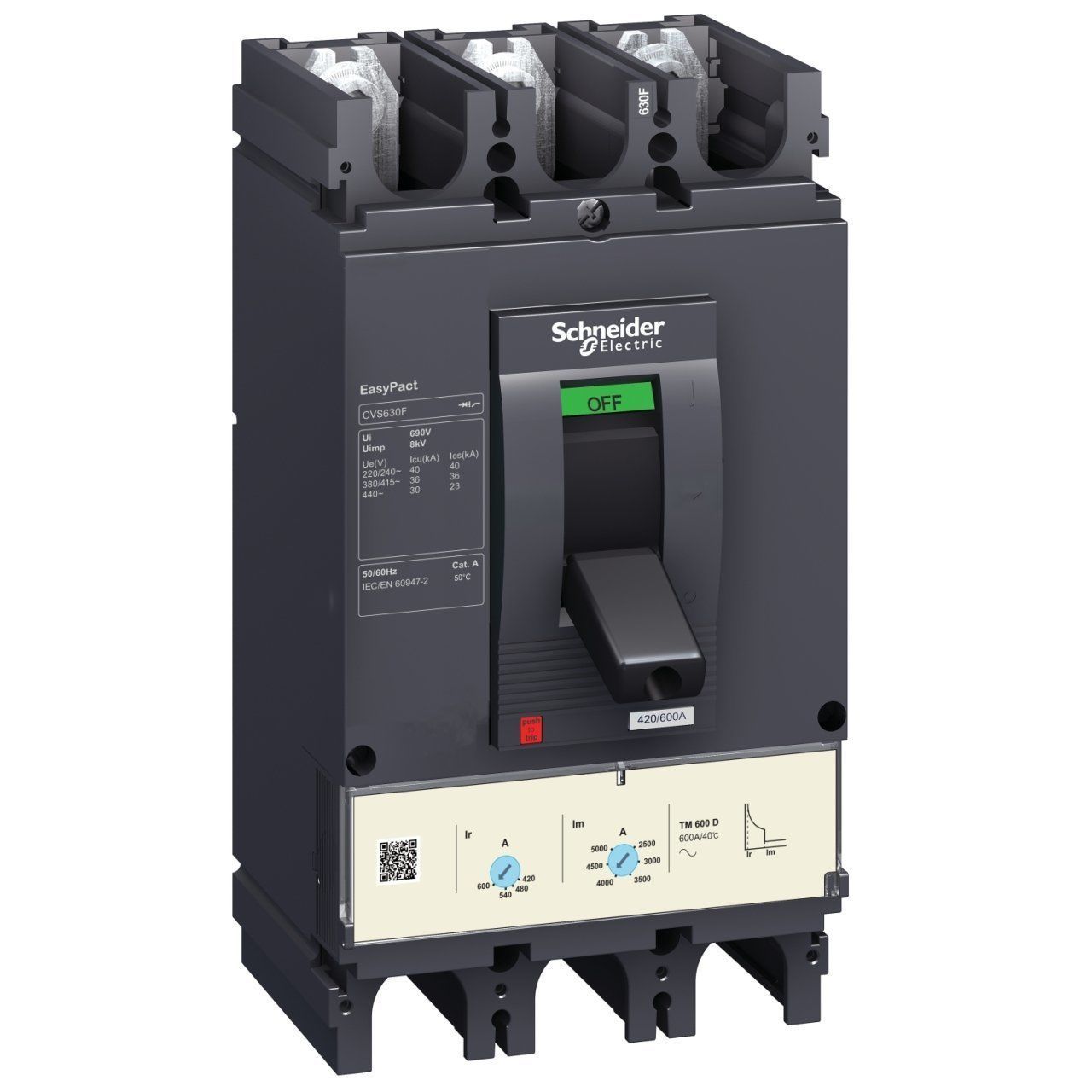 LV563306 | Schneider Easypact CVS - CVS630F TM600D devre kesici - 3P/3d