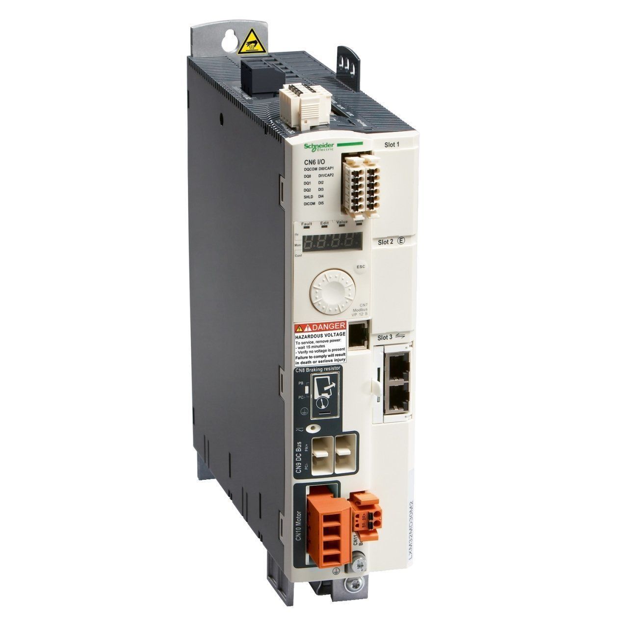 LXM32MD18M2 | Schneider motion servo drive, Lexium 32, 10A, single phase, supply voltage 115 to 230V, 0.5 to 1kW