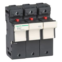 DF223C | Schneider 3P 125A Kartuş Sigorta Yuvası - 22x58 mm Sigorta İçin